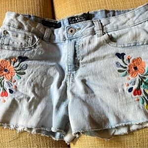 Embroidered Lucky Brand Riley short size 16 (juniors or girls) 30" waist